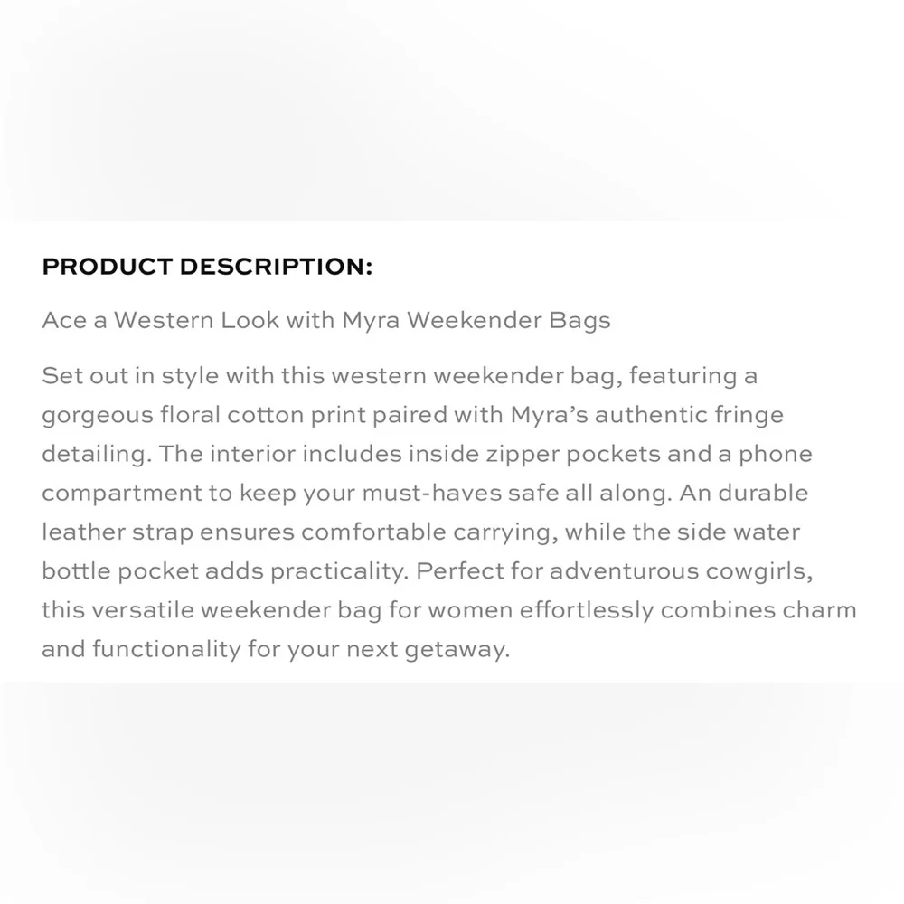 Myra Bag- Venture Weekender - Picture 8 of 9